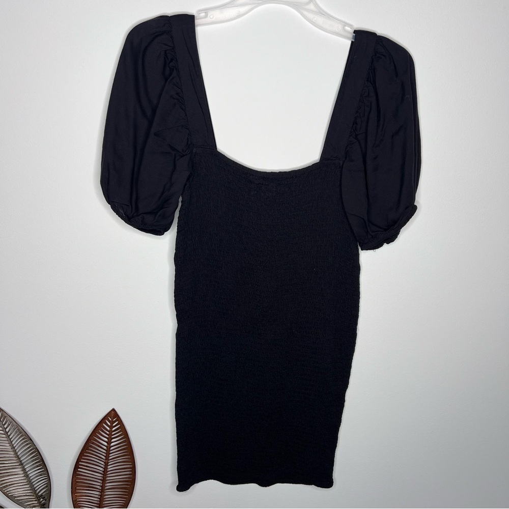 C30 Urban Outfitter Carnation‎ Smocked Puff Sleeve Square Neck Mini Dress - Picture 7 of 7